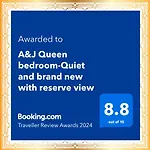 A&J Queen Bedroom-Quiet And Brand New With Reserve View