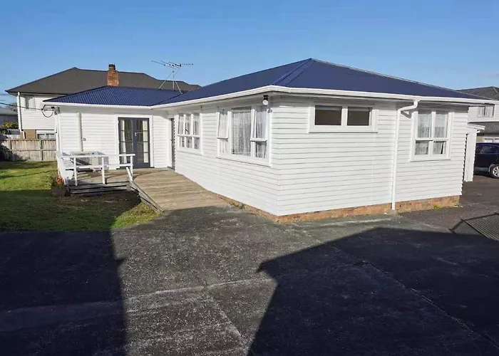 White Weather Board House