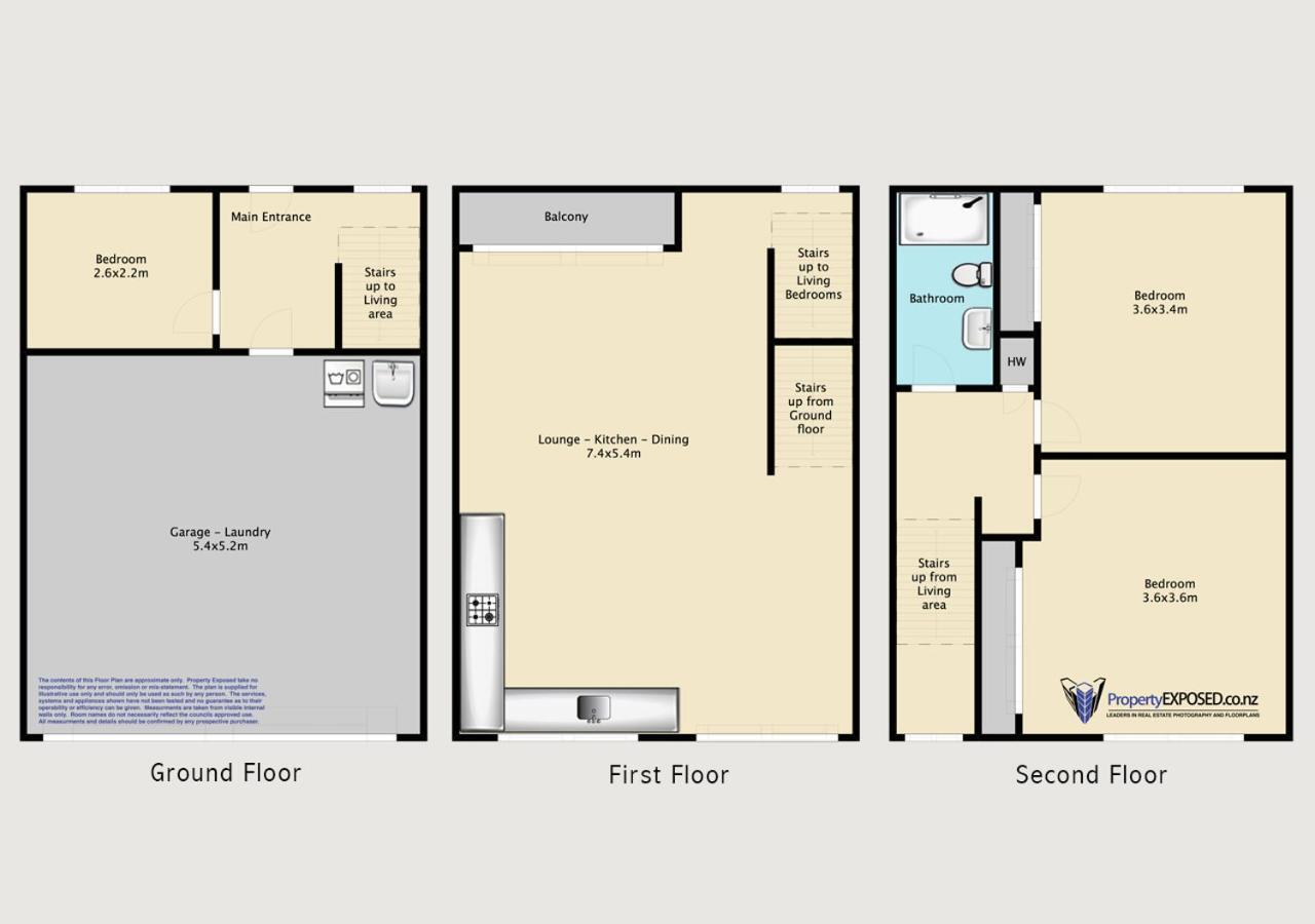 Apartamento Qv Modern 3 Level Sunny Townhouse Auckland